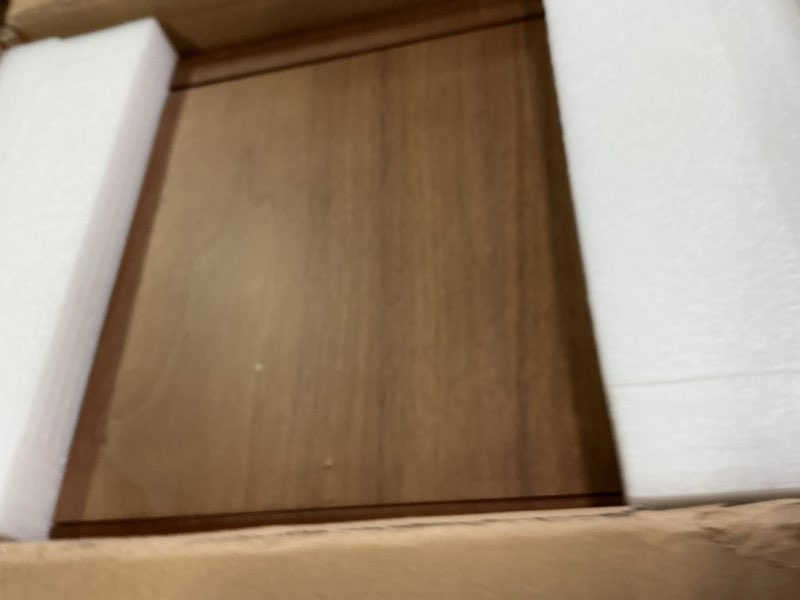 Condition photo showing Good Condition for Homruilink Black Walnut Wooden Jewelry Box, Wood Jewelry Organizer with 2 Side Doors Mirror Lockable Classical for Watch Necklace Ring Earring Storage Christmas Gifts-4 Layer with Curved Ring Grooves 4 Layer A(Top & Side Lock)