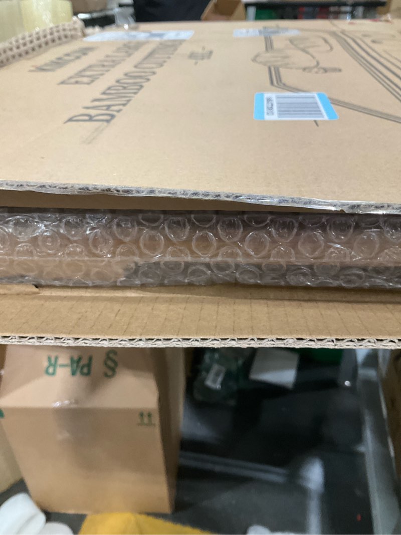 Condition photo showing New/Like New for 30 Inch Extra Large Bamboo Cutting Boards for Kitchen, Wood Cutting Board with Deep Juice Groove and Handle Heavy Duty Chopping board, Oversized Stove Top Cover, Kikcoin, 30" x 20"