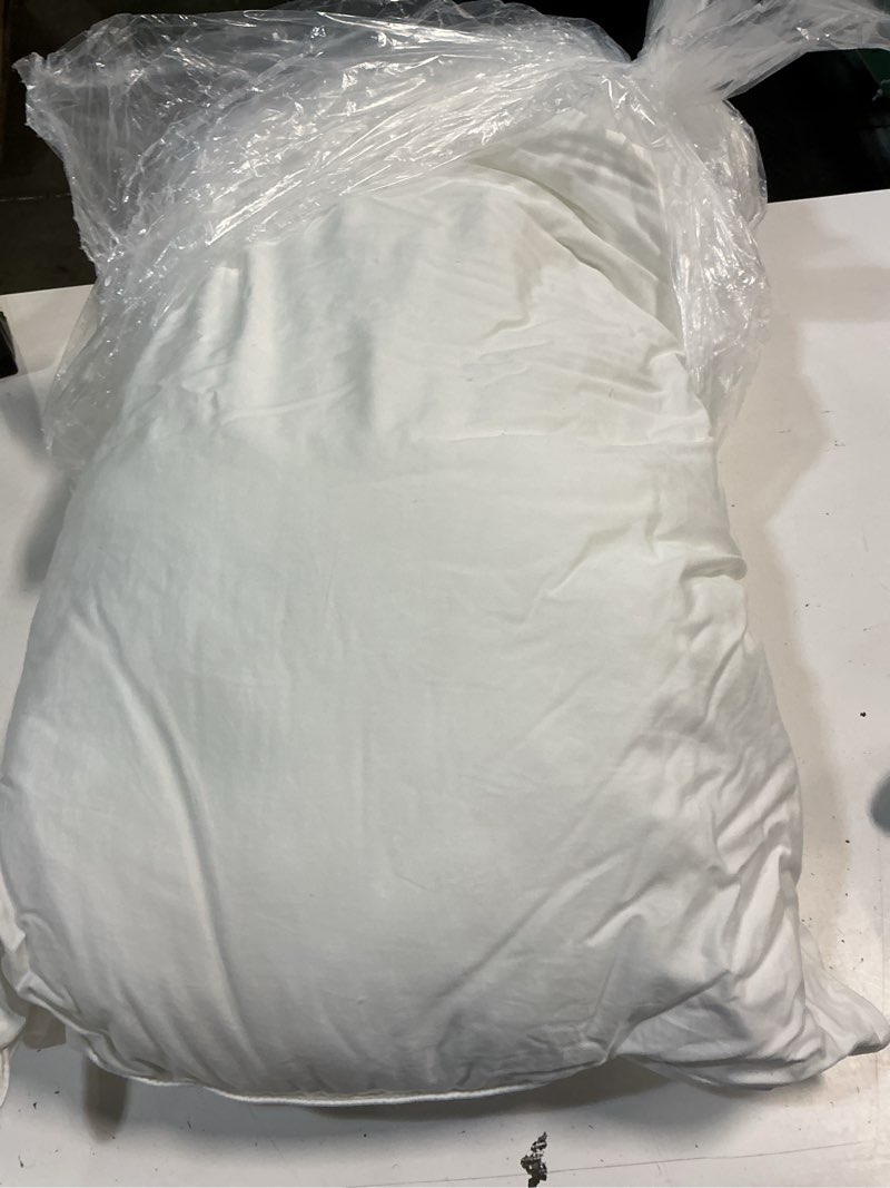 Condition photo showing As Is for quince premium down alternative pillow, king, soft/medium