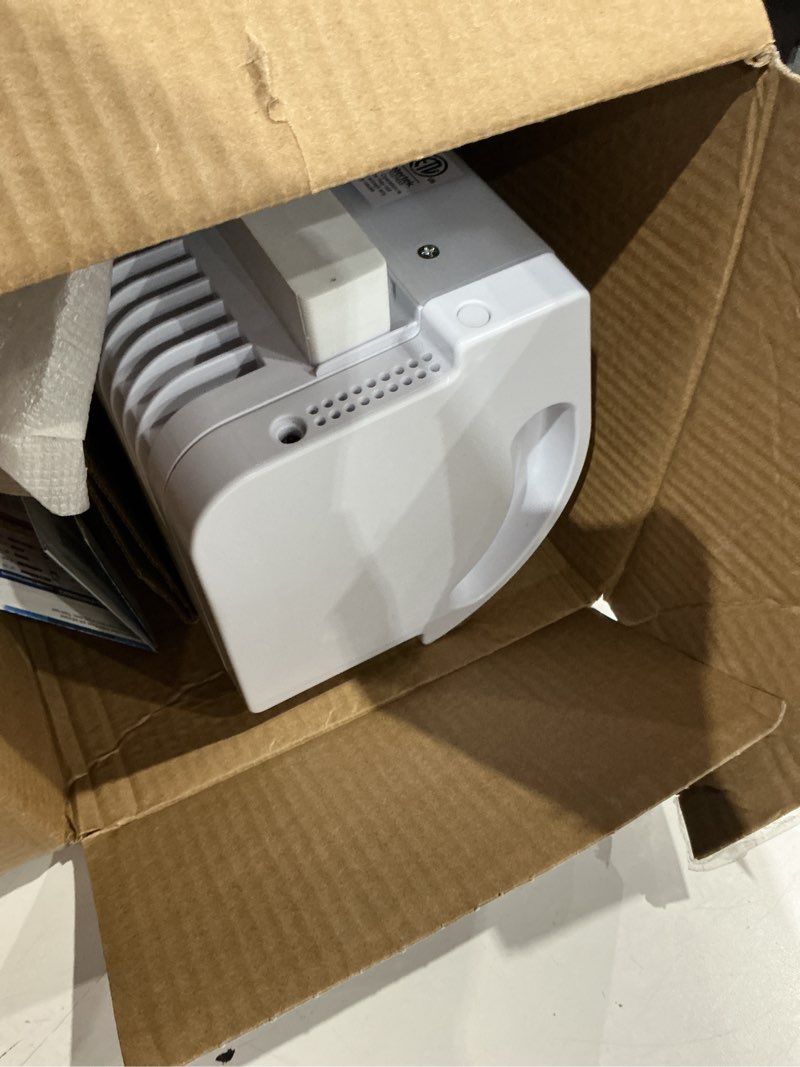 Condition photo showing As Is for transom 26 in. 4-speeds window fan with remote control reversible exhaust mode weather resistant case whole room