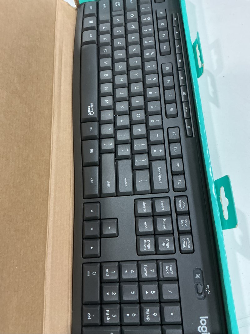 Condition photo showing Good Condition for Logitech MK295 Wireless Mouse & Keyboard Combo with SilentTouch Technology, Full Numpad, Advanced Optical Tracking, Lag-Free Wireless, 90% Less Noise - Graphite