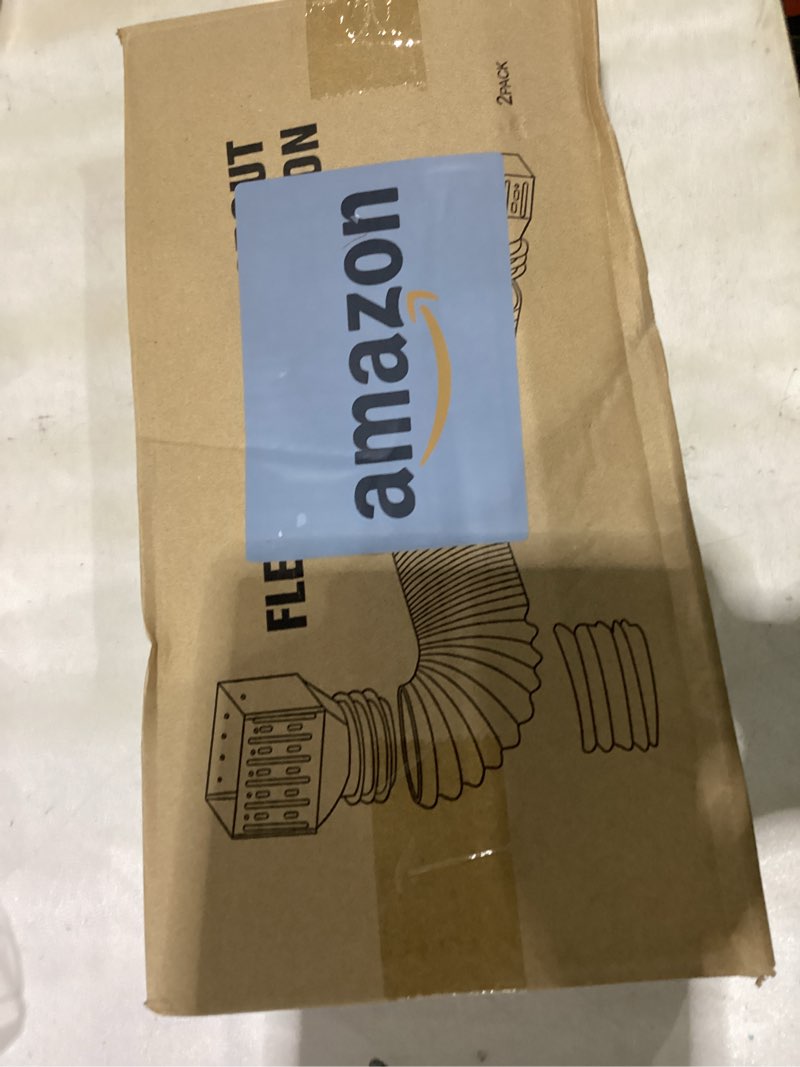 Condition photo showing Good Condition for 2 pack rain gutter downspout extensions, upgraded flexible drain down spout extender for rain water drainage, each extendable from 20" to 66", combine to 10 ft with connector(brown) 2 pack brown