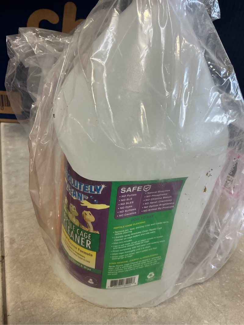 Condition photo showing New/Like New for Absolutely Clean Amazing Reptile & Amphibian Terrarium Cleaner and Deodorizer - Just Spray/Wipe - Safely & Easily Removes Reptile & Amphibian Messes - USA Made (128oz Refill - Save 60%)