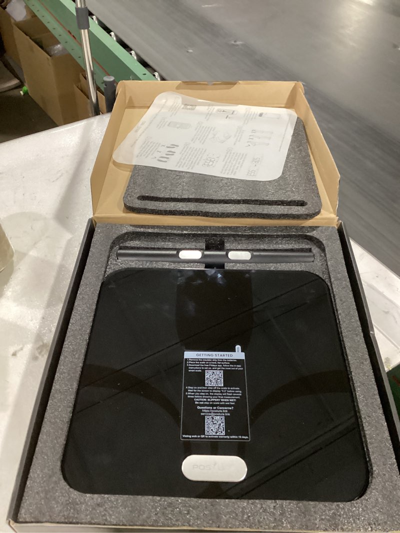 Condition photo showing Good Condition for Posture Scale for Body Weight and Fat, Digital Bathroom Scale BMI Weighing Bluetooth Body Fat Scale, 8 Electrode Smart Body Fat Scale, Full Body Composition Analyzer with Voice Prompt 16.34 x 14.65 x 2.17 inch