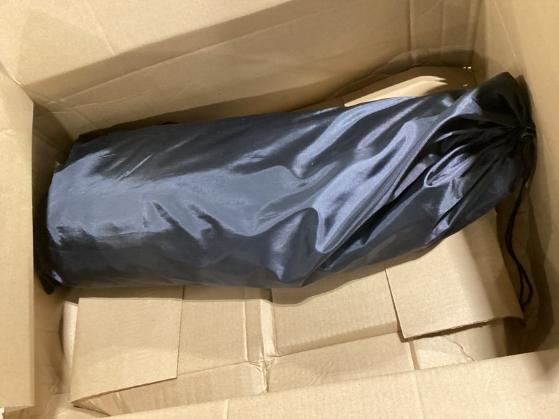 Condition photo showing As Is for pack and play blackout cover, travel crib tent cover for babies and toddlers, breathable mesh blackout tent for naps, room sharing and travel 51 in x 55 in