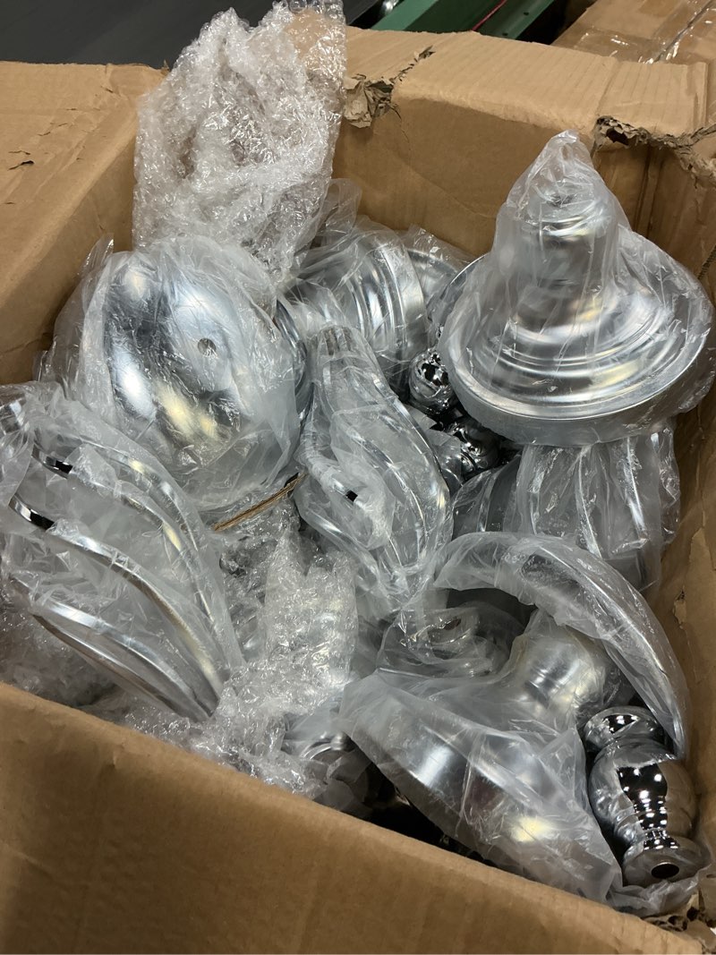 Condition photo showing Good Condition for Nuptio 10 Pcs Silver Wedding Centerpieces Flower Stand, 21.7in/55cm Height Wedding Road Lead Flower Vases, Crystal Artificial Flower Arrangements for Wedding Party Birthday Event Reception Home Decor Large - 10 Pcs Silver