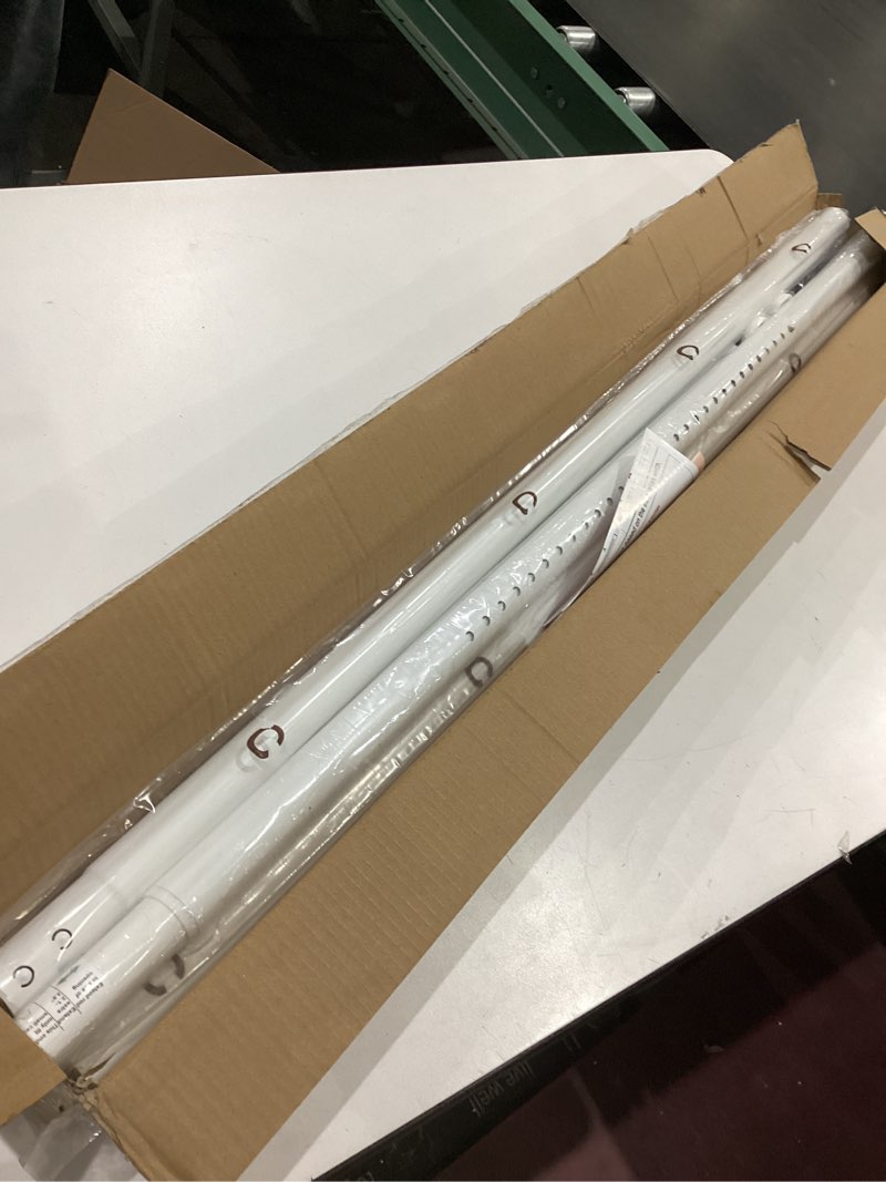 Condition photo showing Good Condition for allzone tension curtain rod for windows,123 to 160 inch, heavy duty extra long curtain rods, non-slip bathroom shower tension rod, renter friendly, adjustable, spring loaded, white white 123-160 inches