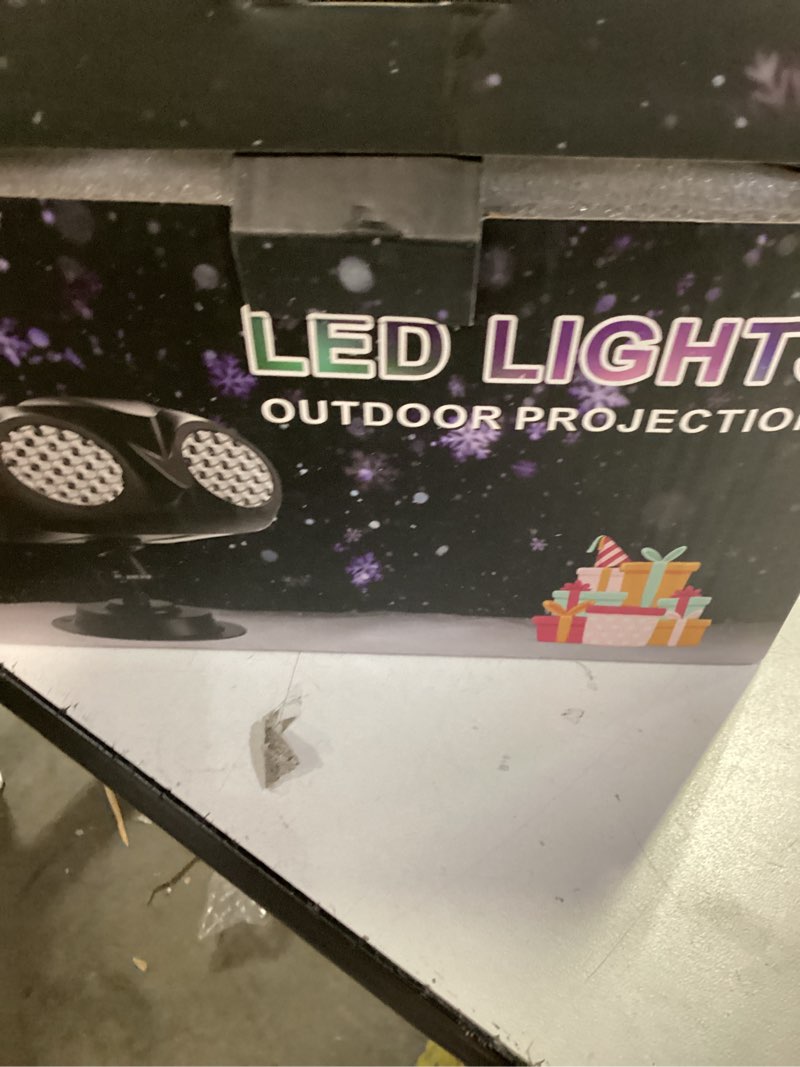 Condition photo showing New/Like New for MILPROX Christmas Snowfall Projector Lights, Updated Double-tube Snowflake Projector Lamp, Larger Area Clearer Rotating Falling Snow Spots, Indoor Outdoor Holiday Decoration for Halloween Party Garden Dual Tube