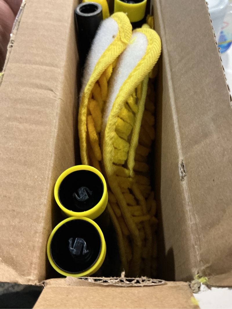 Condition photo showing Good Condition for newly upgraded wall cleaner mop with long handle 82 inches, 3-in-1 ceiling cleaning tool duster with 6 replacement microfiber chenille pads for painted walls, window, floor, baseboard