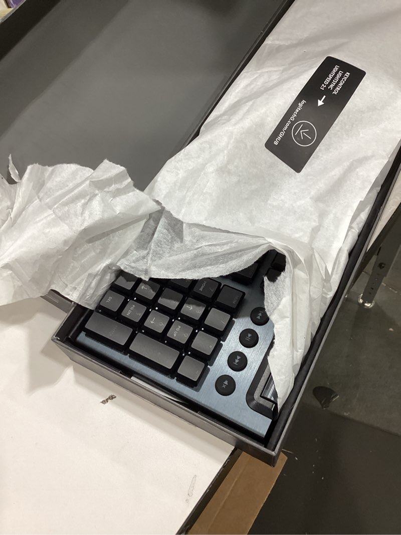 Condition photo showing As Is for Logitech G915 X Lightspeed Low-Profile Wireless Gaming Keyboard, Double-Shot PBT Keycaps, Fully Programmable Keys, RGB Backlighting, Sleek Aluminum Finishing, GL Red Linear Switches - PC/Mac - Black Black Full-Size Wireless Linear