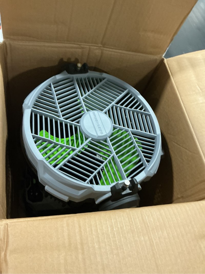 Condition photo showing Good Condition for ego 19.49 in. h 5 speed oscillating misting fan remote control