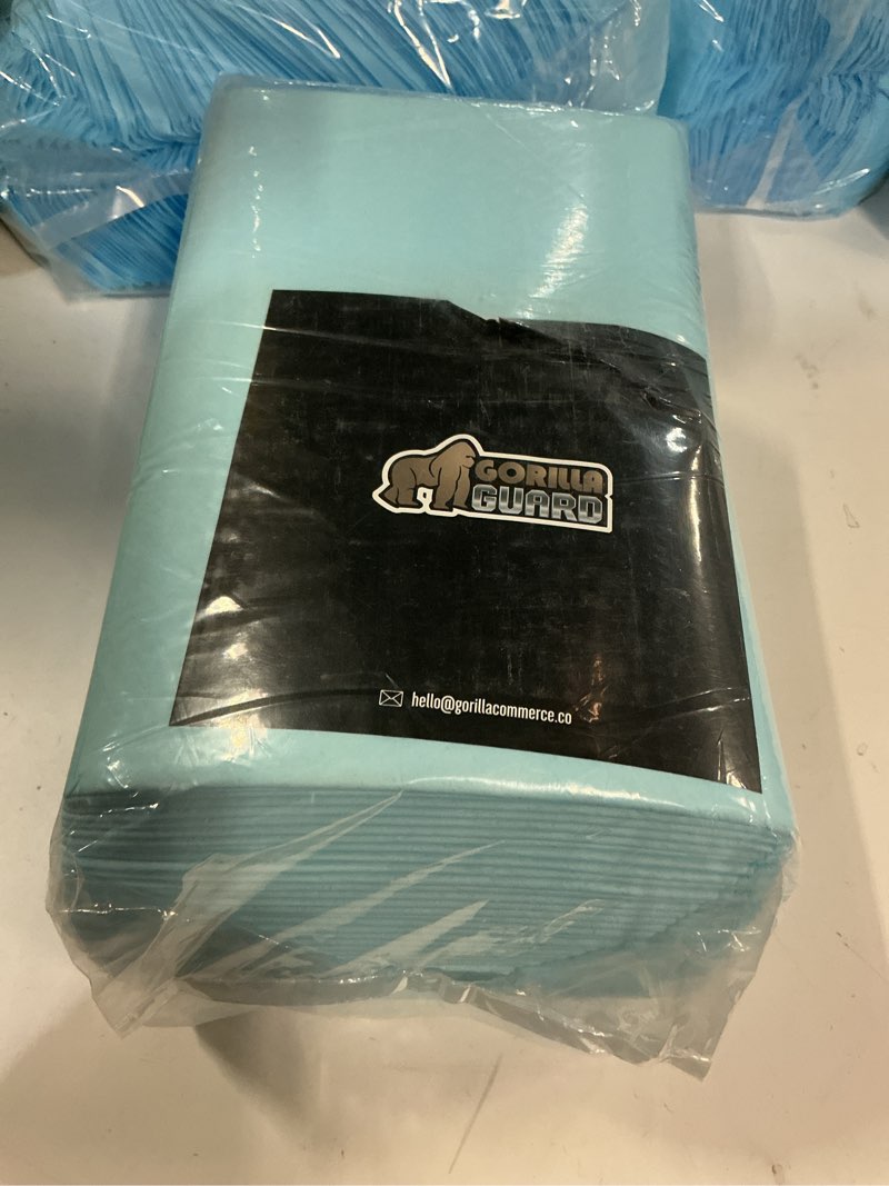 Condition photo showing New/Like New for Gorilla Guard Disposable Puppy Pads, 5 Layer Pee Pads for Dogs, Absorbent Diaper Changing Pad, Dog Potty Training Supplies, Quick Dry Pet Housebreaking Essentials for Puppies, 50 Count 22x22 in 22" x 22" 50