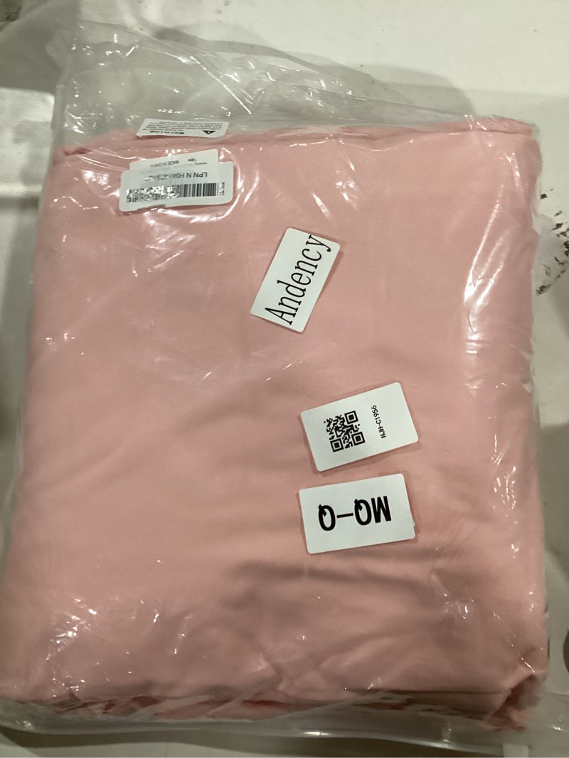 Andency Pink Ruffle Duvet Cover Queen(90x90Inch), 3 Pieces Soft Blush Washed Microfiber Vintage Shab