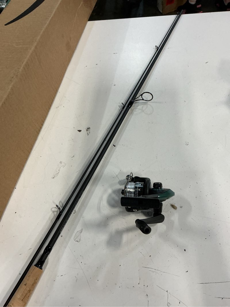 Condition photo showing As Is for shakespeare micro series spinning reel and fishing rod combo 2024 model 20 size reel - 7' - ultra light - 2pc