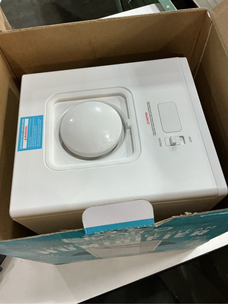 Condition photo showing Good Condition for Stainless Steel Humidifier, 3L Warm Mist Humidifier, Easy Clean with Warm Steam Humidifier, Healthy Air Mist Humidifiers for Bedroom Living Room, with Sleep Mode and Auto-off Setting 3LWhite