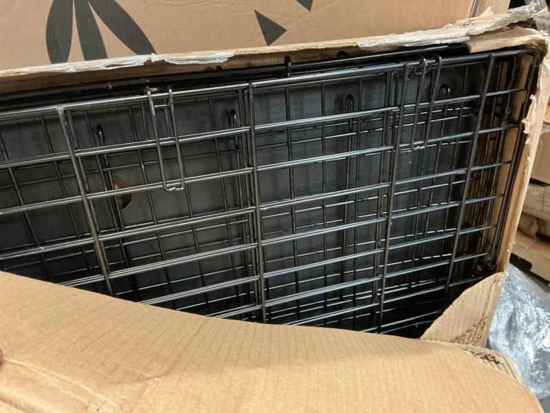 Condition photo showing As Is for midwest homes for pets newly enhanced single door icrate dog crate 42 inch