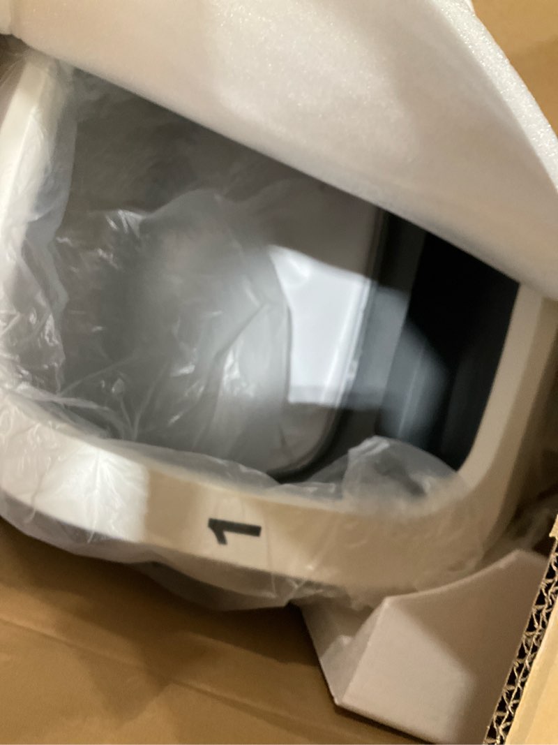 Condition photo showing As Is for Automatic Cat Litter Box Self Cleaning - APP Control and Weight Monitoring - Ultra-Quiet, Suitable for Medium Cats and Kittens, Safe Anti-Pinch Litter Box (Assembly Required) - White