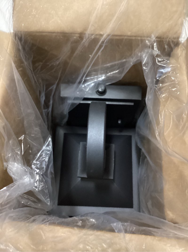 Condition photo showing Good Condition for FEMILA Dusk to Dawn Outdoor Wall Sconce, 15" Matte Black Seeded Glass Outdoor Sconce Lights, Front Porch Light Fixtures Wall Mount, Garage Lights for Patio, Entryway, Garden, 4FD54B-PC BK Matte Black, Seeded Glass 15", Dusk to Dawn