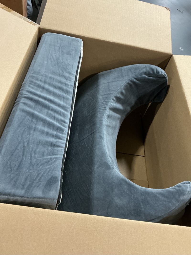 Condition photo showing Good Condition for HOMBYS Adjustable Size BBL Pillow After Surgery for Sleeping,High Density Foam Butt Pillow,Brazilian Butt Lift Pillow Post Surgery Recovery for Sleeping,BBL Chair with Hole (Dark Grey)