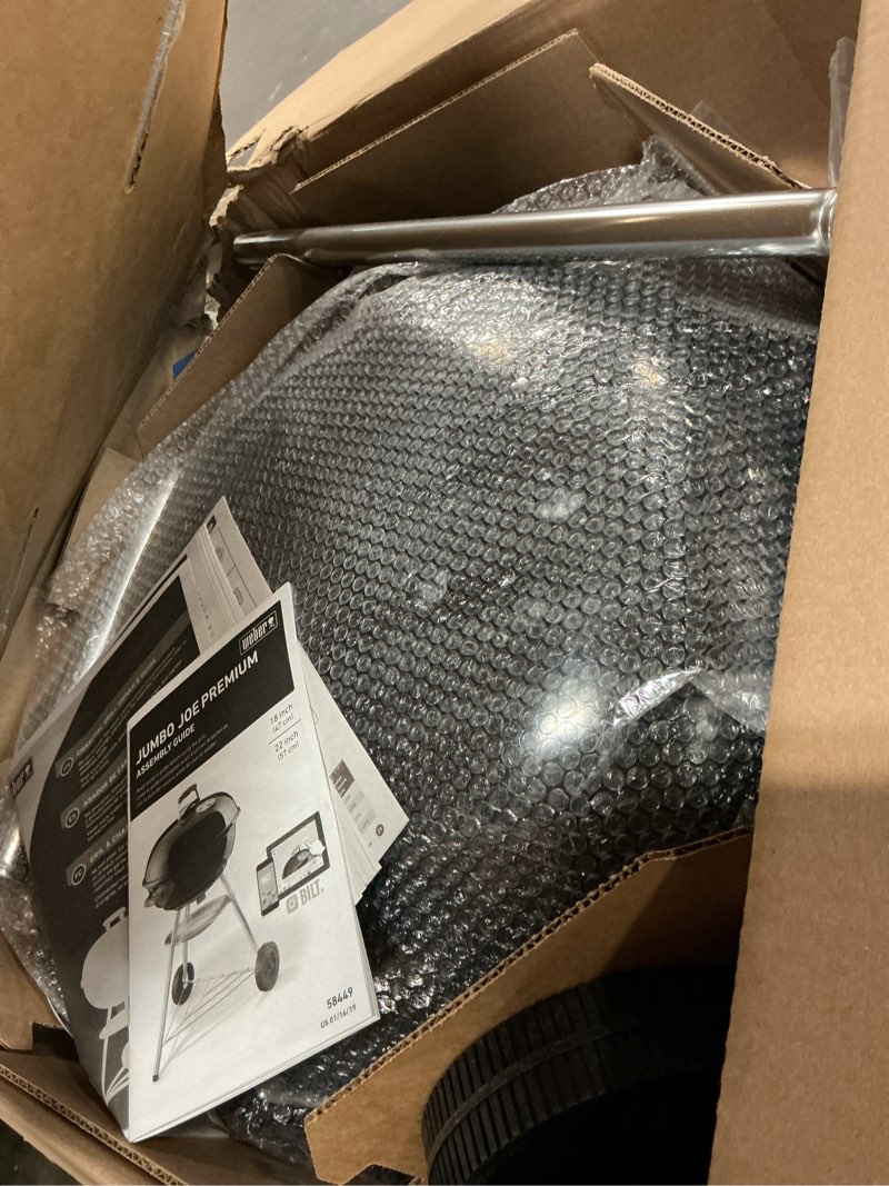 Condition photo showing Good Condition for weber jumbo joe premium charcoal grill, 22?inch, black – portable outdoor bbq grill with durable plated steel grates, porcelain?enameled bowl & precision airflow control