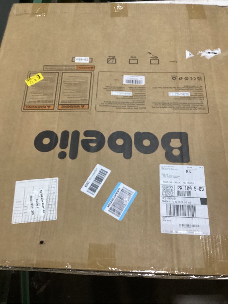Condition photo showing Good Condition for babelio upgraded baby gate with cat door, auto close durable dog gate for stairs, doorways and house, easy walk thru safety gate with pet door includes 4 wall cups, 29-48" wide, 30" tall, black black 29-48" wide, 30" tall