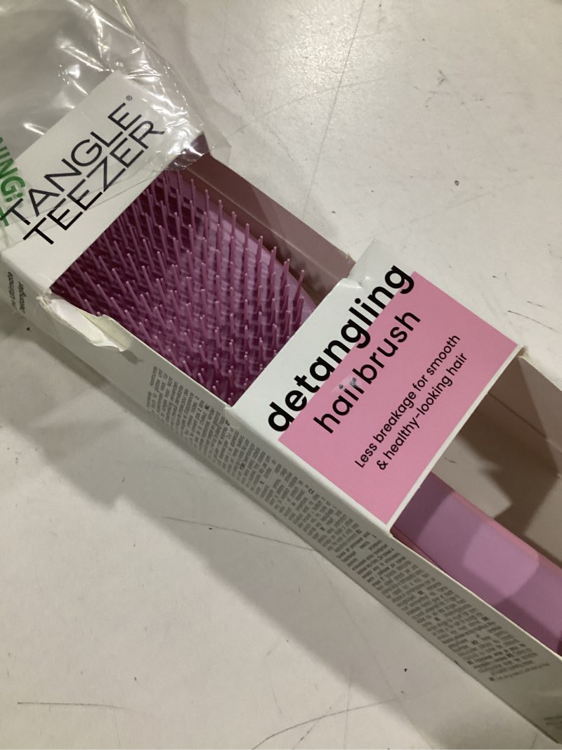 Condition photo showing Good Condition for tangle teezer ultimate detangler brush for wet & dry hair, eliminates knots & reduces breakage for straight to wavy hair types, amazon exclusive rosebud rosebud regular