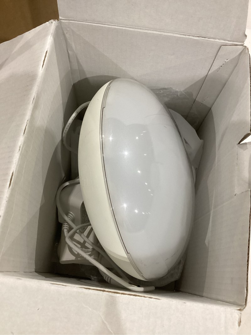 Condition photo showing As Is for dekala sunrise alarm clock, wake up light, wireless charger for iphone/apple watch/airpods, sunrise & sunset simulation, dual alarms, sleep aid noise sound machine, 7 natural sounds (no app)
