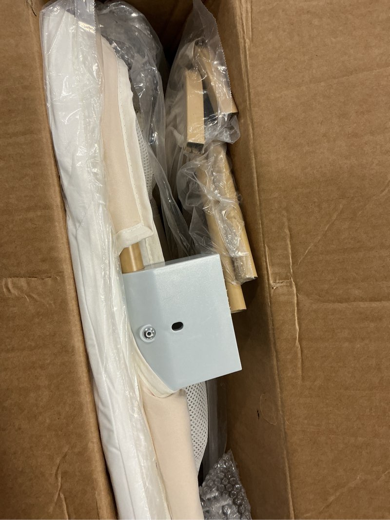 Condition photo showing Good Condition for 3 in 1 Baby Bassinet,Bedside/Rocking Bassinet for Baby,Bedside Crib with Lockable Wheels,Waterproof Mattress,Adjustable 6 Heights,Portable Bassinets Bedside Sleeper for Newborn Infant Light Grey