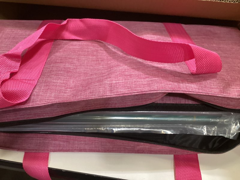 Condition photo showing As Is for american mahjong set, 166 white tiles with pink bag, 4 all-in-one rack/pushers, mah jongg game set (mah-jongg, majiang,ma jong)
