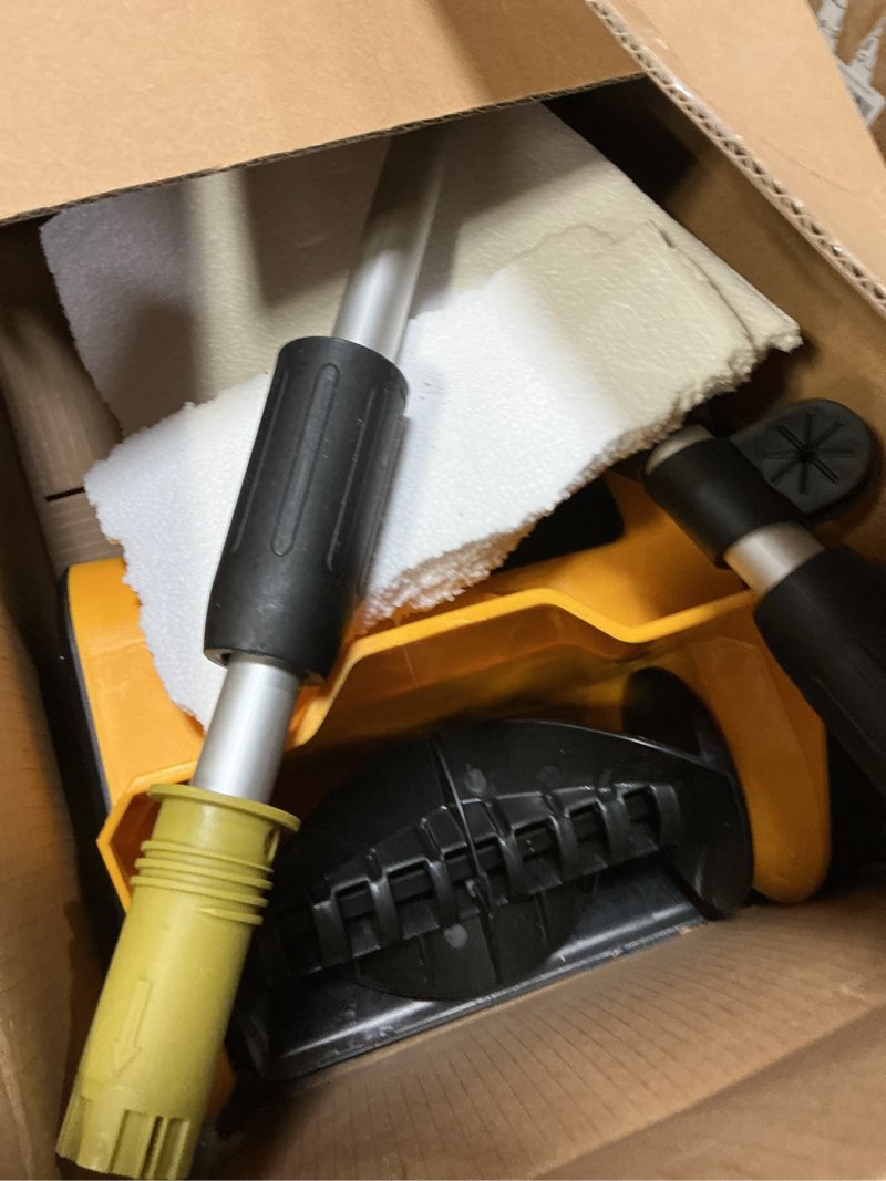 Condition photo showing Good Condition for Cordless Snow Shovel Compatible with DeWalt 20V Battery, 12" Electric Snow Blower with 20FT Max Throw & Adjustable Handle & Safety Switch, Snow Thrower for Driveway, Deck, Patio, Steps (NO Battery) Yellow