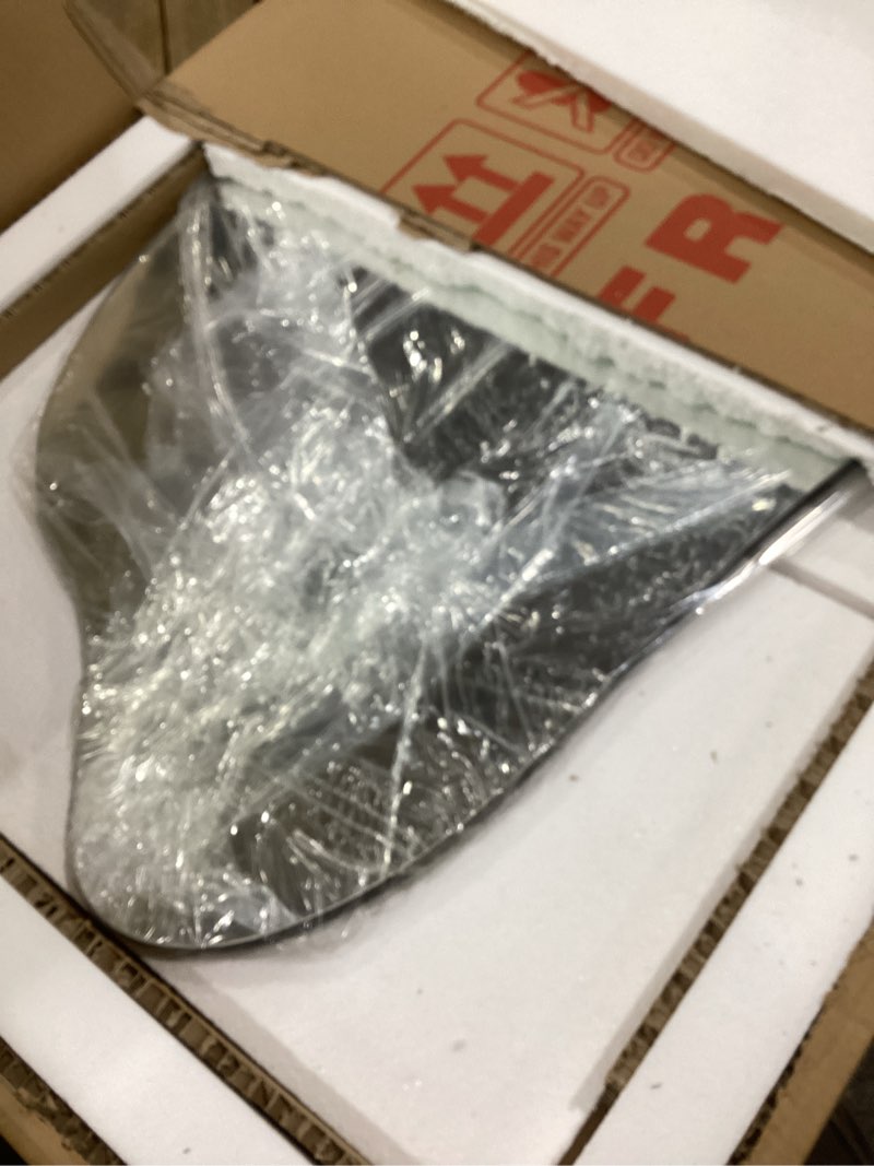 Condition photo showing New/Like New for Mirrona ALYA Asymmetrical Mirror   Decorative Irregular Mirror 55x24 Inches - Black