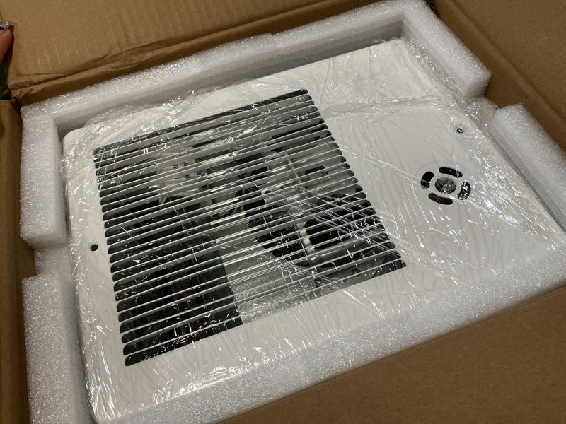 Condition photo showing Good Condition for model 174 wall heater with built-in adjustable thermostat, quiet copper motor,120/240v hardwired electric space heater,750/1500w dual heat