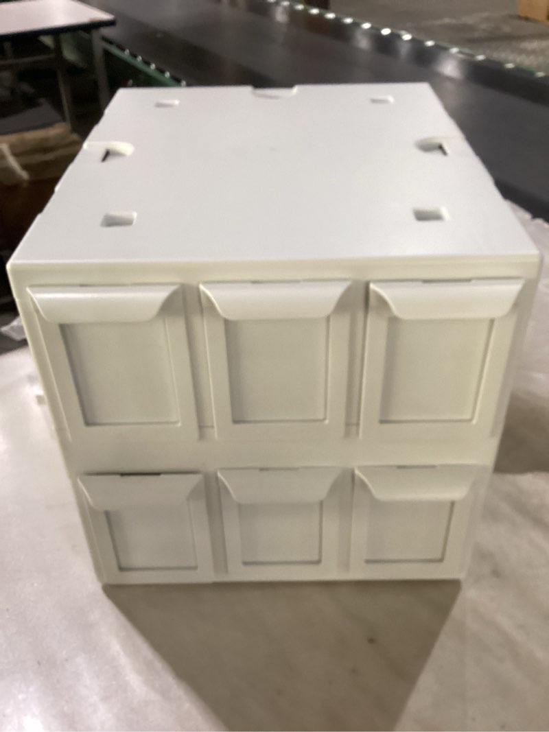 BCW 6 Drawer Card Catalog – White | Stackable Trading Card Organizer Box | Holds Sports Cards, Gamin