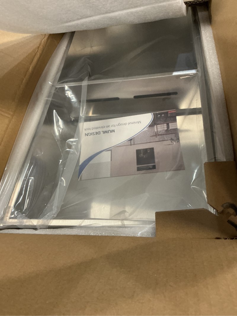 Condition photo showing Good Condition for stainless steel shower niche 24" x 12" no tile needed niche shower with two-tier recessed wall niches insert for bathroom kitchen storage, brushed nickel brushed nickel 12w * 24h (two-tier shelves)