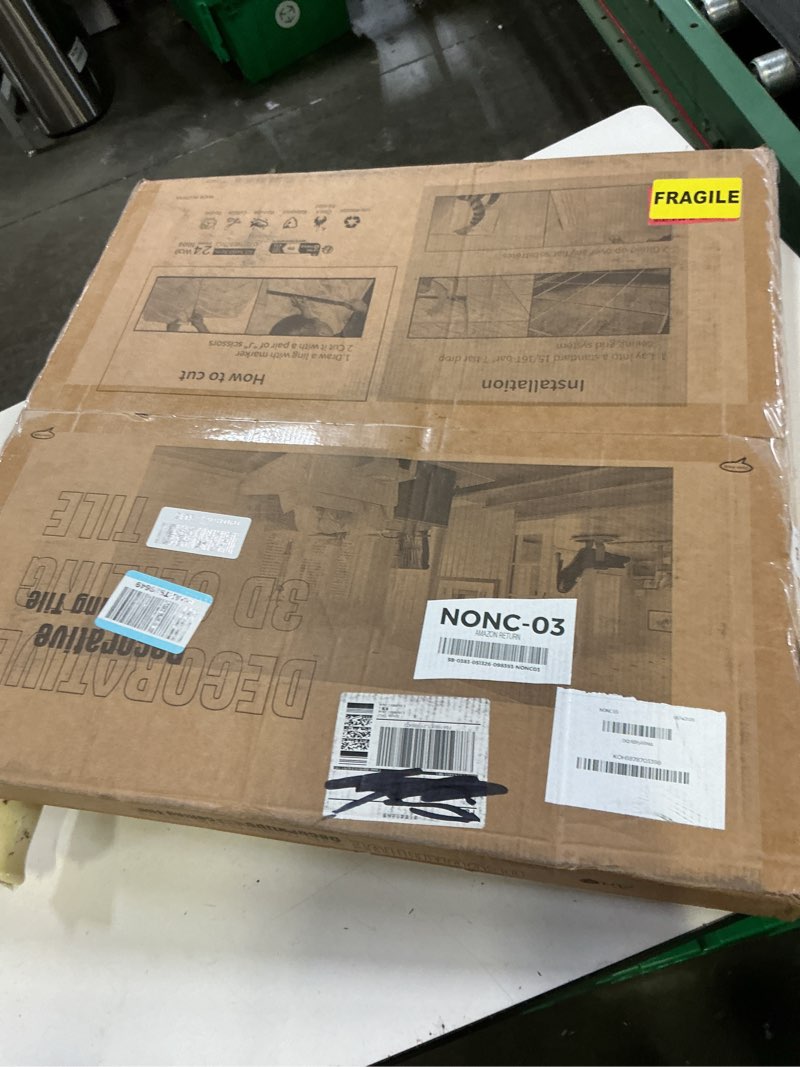 Condition photo showing New/Like New for art3d drop ceiling tiles, glue up ceiling tiles, 2'x2' plastic sheet in antique copper (24-pack, 96 sq.ft) 24"x24" antique copper 24