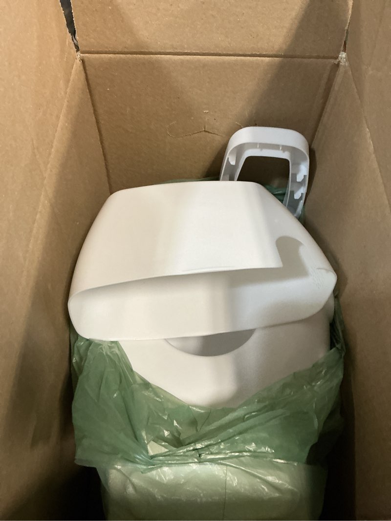 Condition photo showing As Is for Summer Infant by Ingenuity My Size Potty Pro in White, Toddler Potty Training Toilet, Lifelike Flushing Sound, for Ages 18 Months+, Up to 50 Pounds