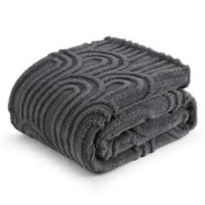 Bedsure 349gsm Blanket For Couch - Super Soft Cozy Blankets, Cute Small Fleece Blanket, Wider Striped Design