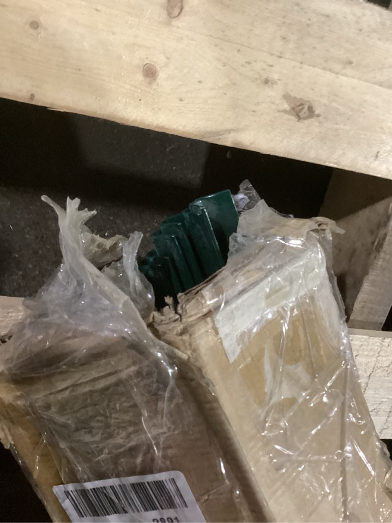 Condition photo showing Good Condition for ARIFARO Fence Posts 4 Feet Sturdy Duty Metal Fence Post, Pack of 10, No Dig Garden U Post for Wire Fencing Steel Post for Yard, Outdoor Wire, FP-4FT 4 Feet Green 10 PCS