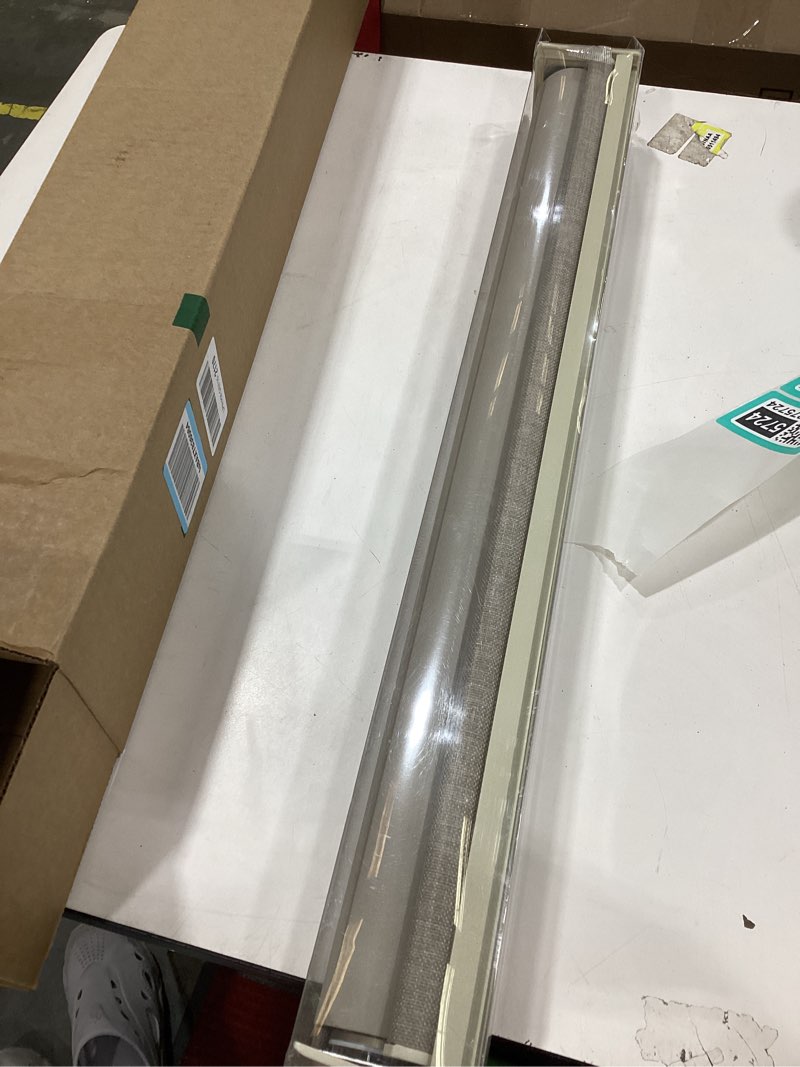 Condition photo showing Good Condition for blackout roller shades cordless blinds for windows free-stop thermal insulated 100% blackout linen roller shades blinds with valance for bedroom living dining room home office taupe 28" w x 72" h burlywood birch 28"w x 72"h