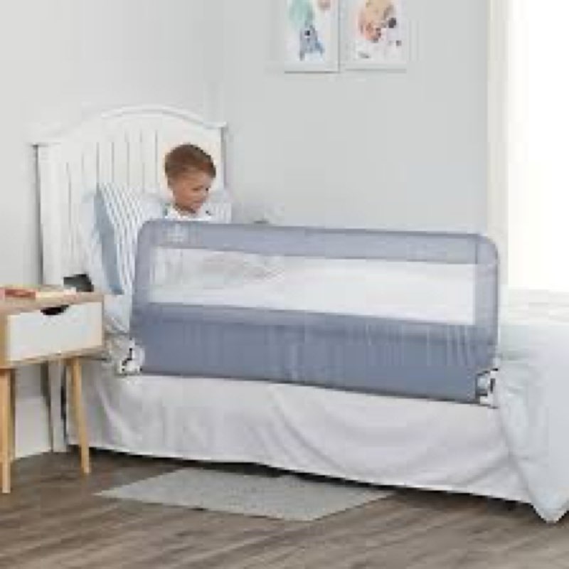 Regalo Swing Down 54-Inch Extra Long Bed Rail Guard, with Reinforced Anchor Safety System