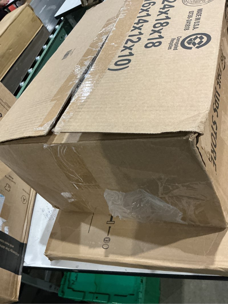 Condition photo showing As Is for 5000 sq.ft dehumidifier, 100 pint smart humidity control, drain hose | energy star most efficient 2024, basement & garage use, 3 drainage options, auto defrost, auto restart, easy mobility