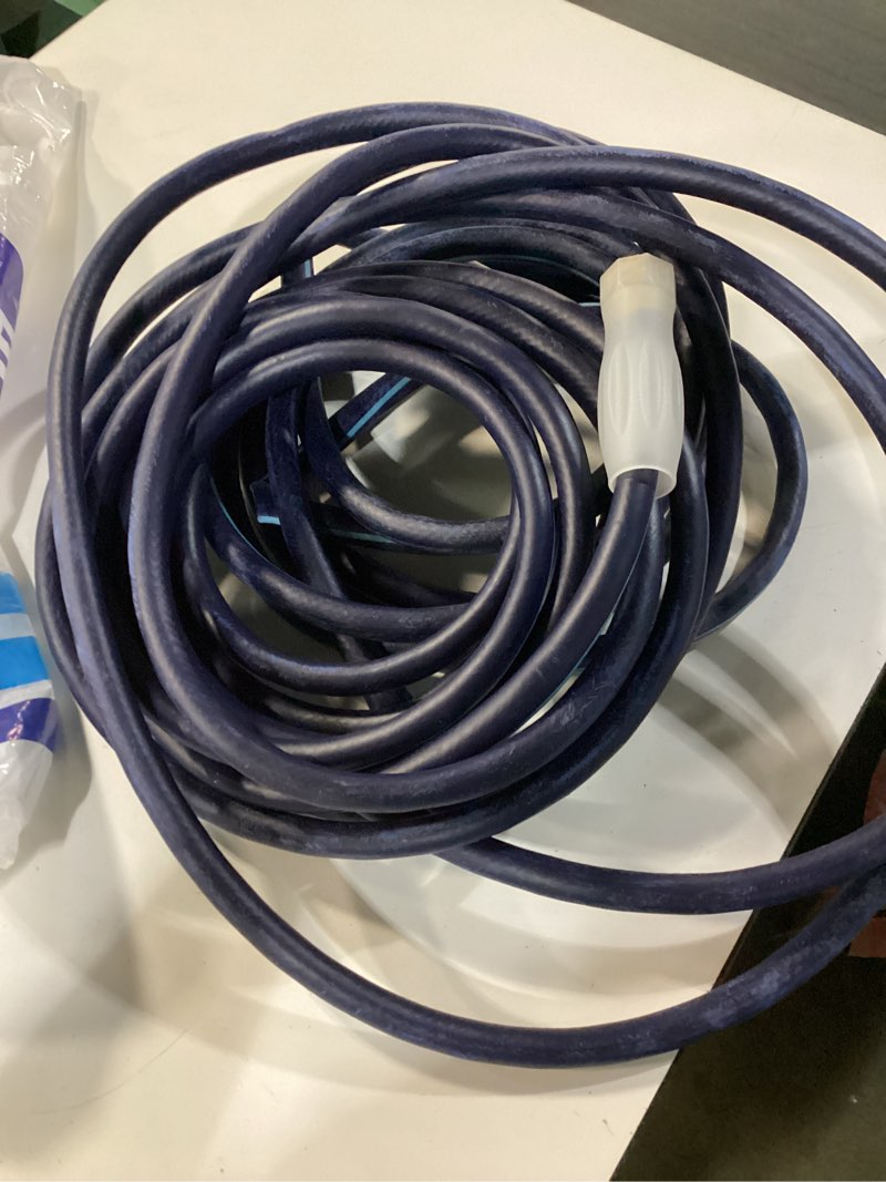 Condition photo showing As Is for project source 5/8-in x 50-ft medium -duty vinyl blue hose item #6270216 | model #law5850ps