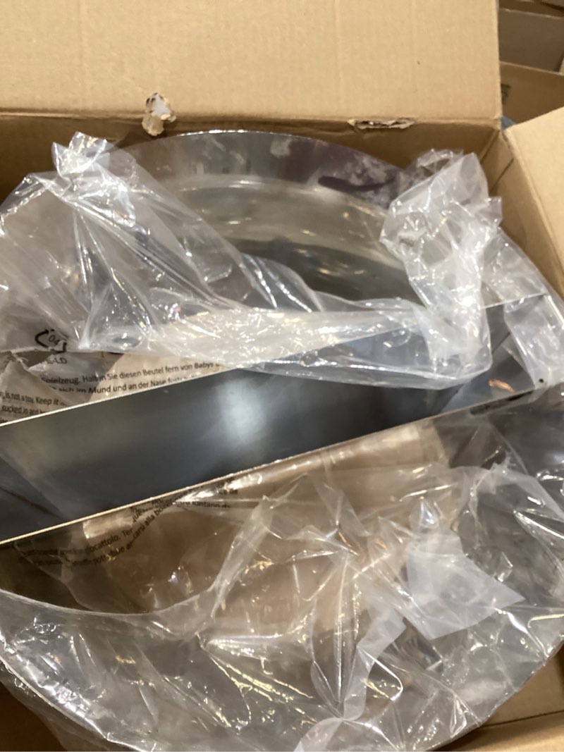 Condition photo showing As Is for charkettle stainless steel charcoal briquet holder, bbq charcoal basket compatible with weber 18/22/26 inch kettle grills
