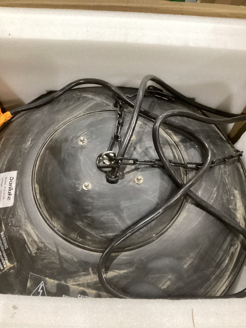 Patio Heater for Outdoor Use 1500W Electric Infrared Hanging Heater, Ceiling Mounted, Waterproof for