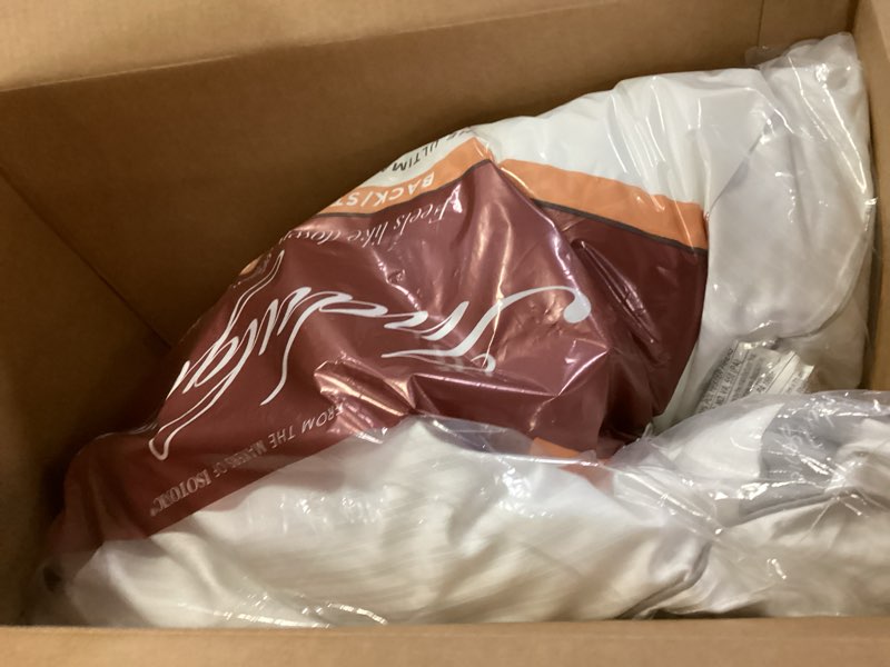 Condition photo showing As Is for Isotonic Indulgence Synthetic Down Pillow | Back & Stomach Sleeper (Standard/Queen)