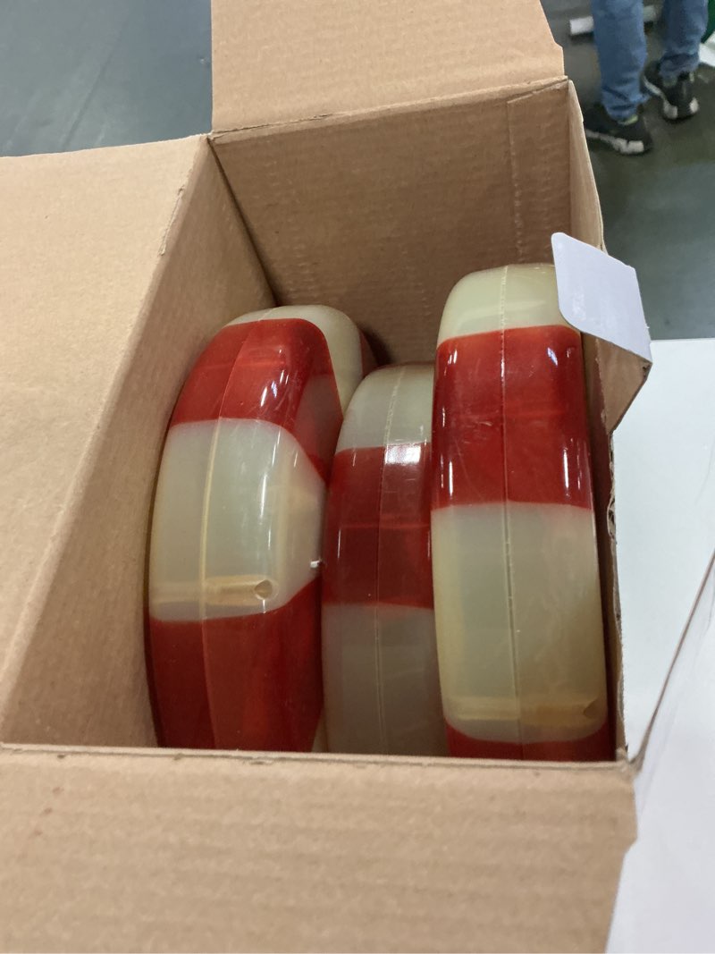 Condition photo showing As Is for GE Random Sparkle 3-Marker White Lollipop Christmas Pathway Markers Item #5280892 Model #72227LO