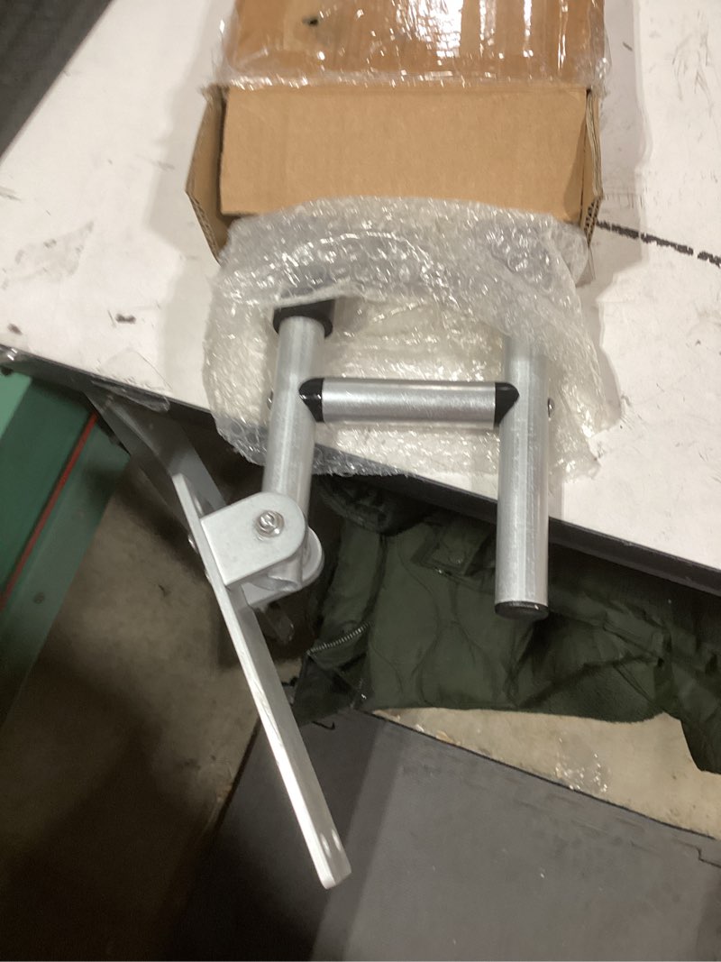 Condition photo showing As Is for HECASA Toilet Grab Bar 23.6 Inch Flip Up Handicap Grab Bars Rails Folding Support for Elderly Disabled Pregnant Woman Bathroom Shower Safety Toilet Safety Rail