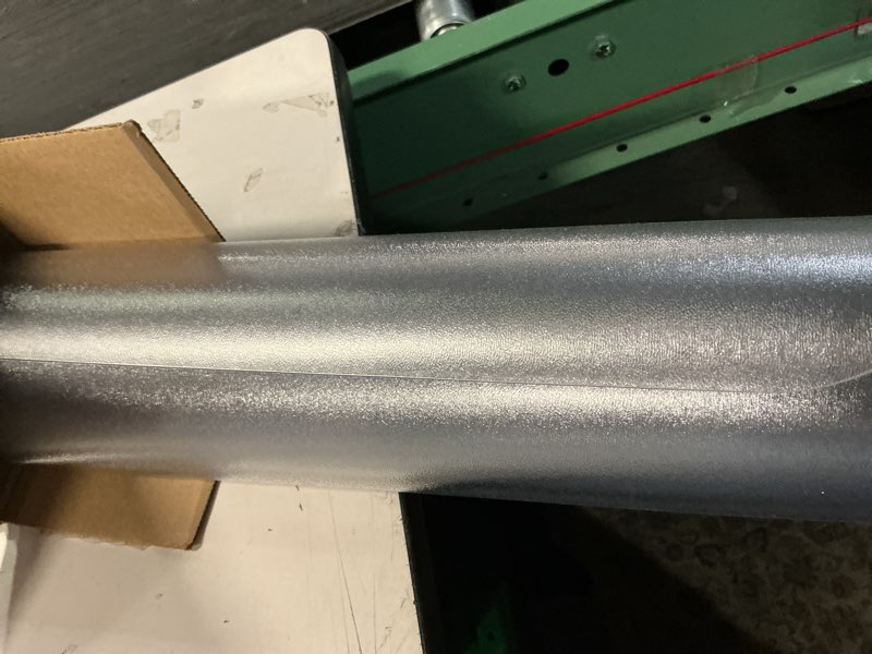 Condition photo showing As Is for Office Chair Mat for Hard Floors 48 x 60 Inch, Clear Plastic Floor Protector for Rolling Desk & Computer Chairs, Transparent Under Desk Mat for Hardwood, Wood & Tile Floors 48" x 60"