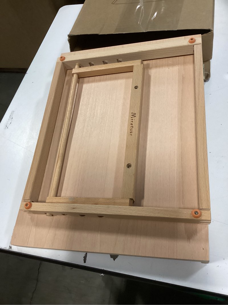 Condition photo showing As Is for Tabletop Easel A3 Painting Easel with Smooth Surface, Adjustable Angle Art Easel for Artists, Children, Beginners & Student A3 Upgrade