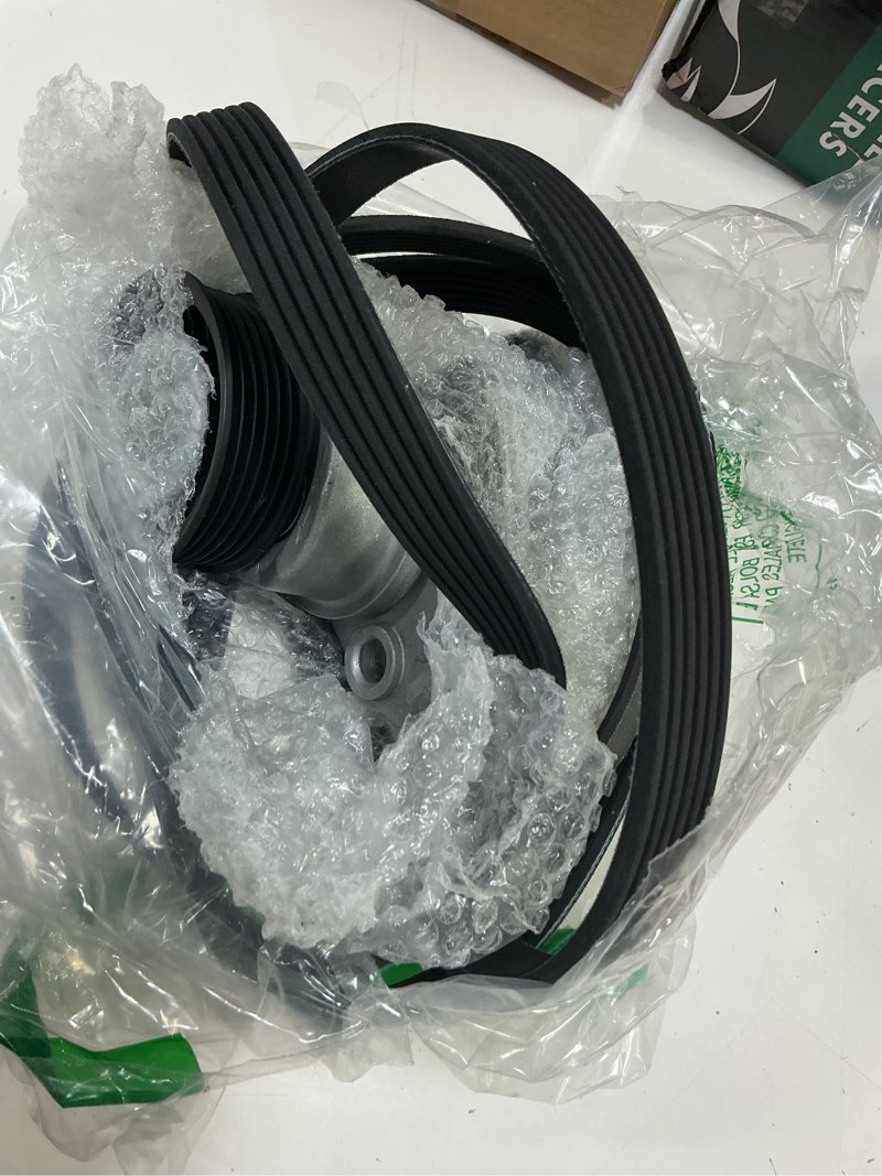 Condition photo showing As Is for complete serpentine belt drive component kit compatible with 2003-2006 chevrolet avalanche silverado express, 2002-2007 gmc sierra yukon, cadillac escalade replaces 12609719 12555609